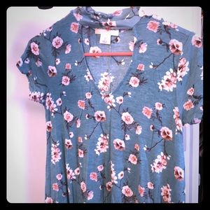 Cherry blossom dress shirt or tunic